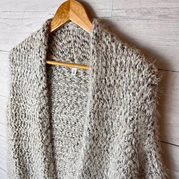 BP Cardigan Womens Size XS Super Soft Eyelash Marled Open Front Longline Sweater - Picture 8 of 15